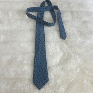 Fendi SILK Blue and Red Patterned Men's Tie